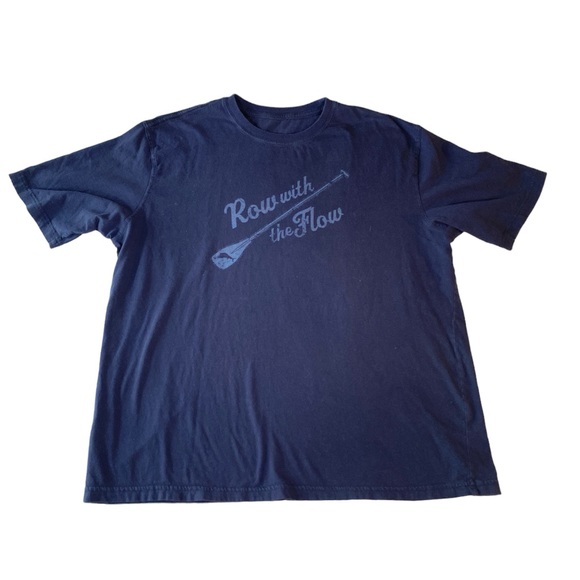 Tommy Bahama RELAX “Row With The Flow” Navy T-shirt - Picture 1 of 10
